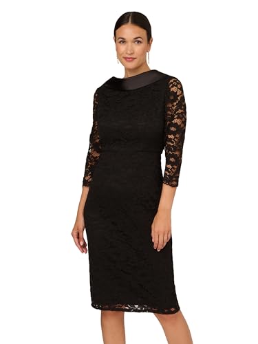 Adrianna Papell Women's Roll Neck Sheath Dress