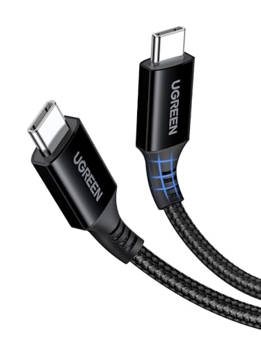 UGREEN iPhone Charger Cable 100W 2M, USB C to C Fast Charging Cable PD3.0 SCP BC1.2 5A, Braided Phone USB Cord for iPhone 16 Series, iPad, MacBook/iPad Pro/Air, Samsung S25 Ultra/24, Huawei P70
