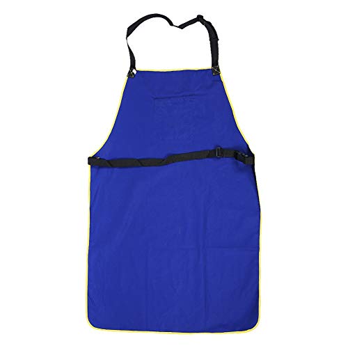 VINGVO Apron, Flame Retardant Comfortable Work Apron, Blue for Mechanical Operation Metal Processing