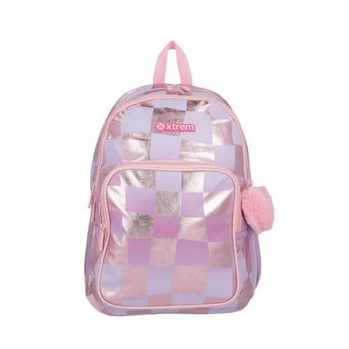 Xtrem Samsonite Mochila Infantil Hopper Lilás Xadrez