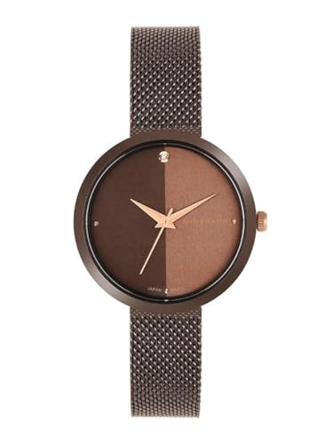 Image of Giordano Eleganza Collection Analog Wrist Watch for Women with Color Variant, Stylish Wired Metal Mesh Band| Ladies | Girls to Compliment Your Look | Ideal Gift for Female - GD-4062