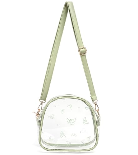 Sac à bandoulière transparent pour femme au fini épuré et finitions soignées