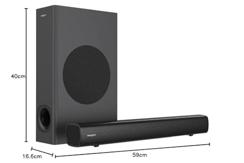 Creative Stage 2.1 Canale soundbar con subwoofer per TV, computer e schermi Ultrawide, Bluetooth/ingresso ottico/TV ARC/AUX, telecomando e kit di montaggio a parete - Casse per PC - Immagine 8