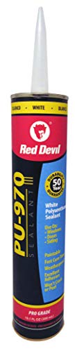 Red Devil 0970 Window and Door Polyurethane Sealant, 10.1 oz, White, 1 Pack