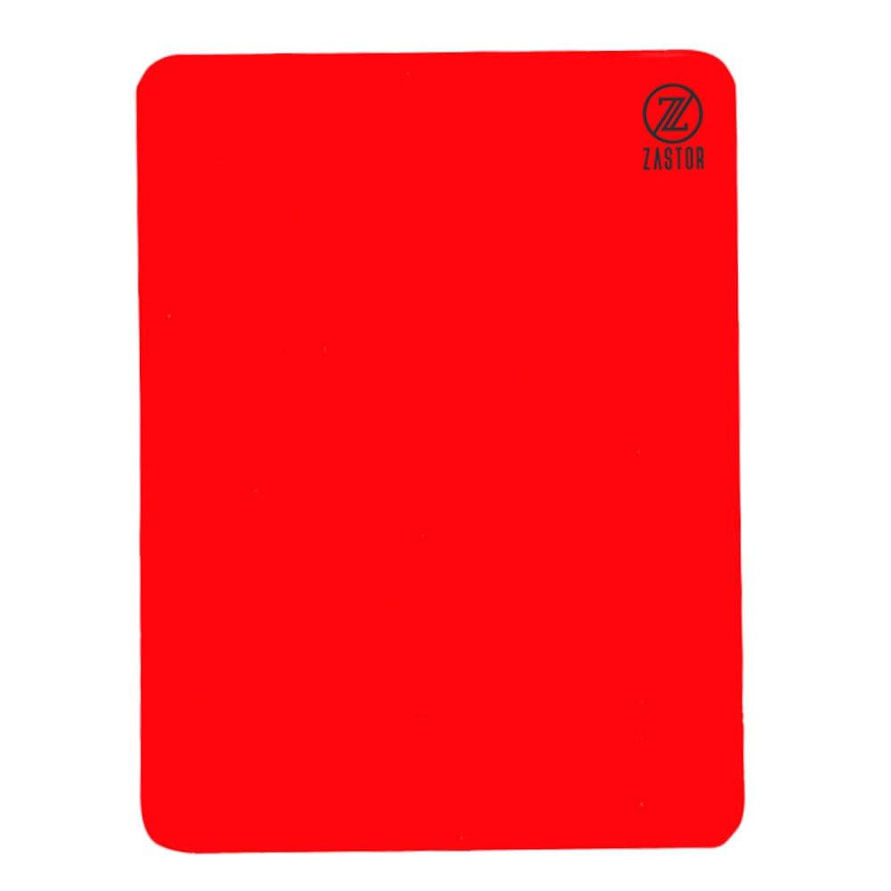Tarjeta Árbitro Zastor Kar (10,5 x 8cm, Rojo)