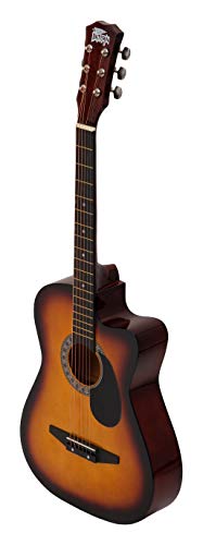 Intern INT-38C-SB-G 38 Inch Cutaway Acoustic Guitar Kit Sunburst - Image 4