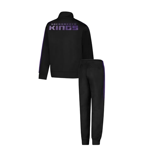 Image of Ultra Game Youth NBA Official Super Soft Full Zip Active Track Jacket and Pants Set