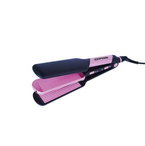 Zephir, Piastra per capelli 2 in 1, Liscio e Frisé, Rivestimento in ceramica, Potenza 65W