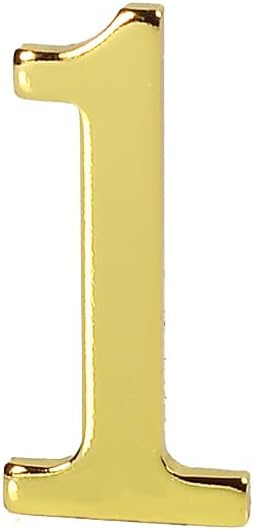 Números de buzón de metal sólido de 2 pulgadas para exteriores, números de dirección 3D autoadhesivos para casa, apartamento, oficina, habitación