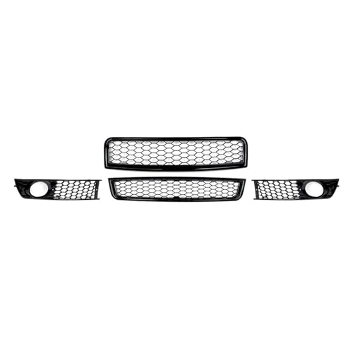 Grille avant supérieure et inférieure pour rénover le pare-chocs d'une A4 B6 Berline
