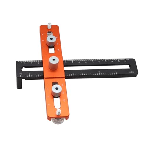Ctokanvi 2 1/2 "-5" Adjustable Cabinet Hardware Doweling Jig Punching Locator Compatible with Drawer Handles Door Handles and Drilling Positioning of Various Cabinets Attached Drill Bit - Image 4