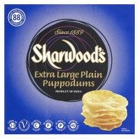 Sharwoods Extra Large Plain Puppodums -1 x 1kg