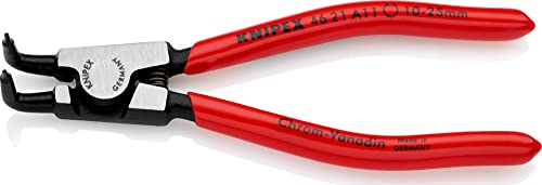 Knipex Pince pour circlips pour circlips extérieurs d'arbre noire atramentisée, gainées en plastique 125 mm (carte LS/blister) 46 21 A11 SB