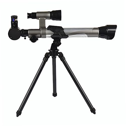 Angoily Outdoor Astronomical Telescope with Tripod and Eyepiece Educational Space for Beginners for Stargazing and Observation Black