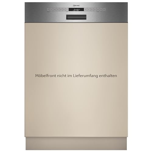 Neff S245ECS00E, N 50, Smarter XXL Geschirrspüler Teilintegriert, 60 cm, Edelstahl, Besteckschublade, Made in Germany, automatische...