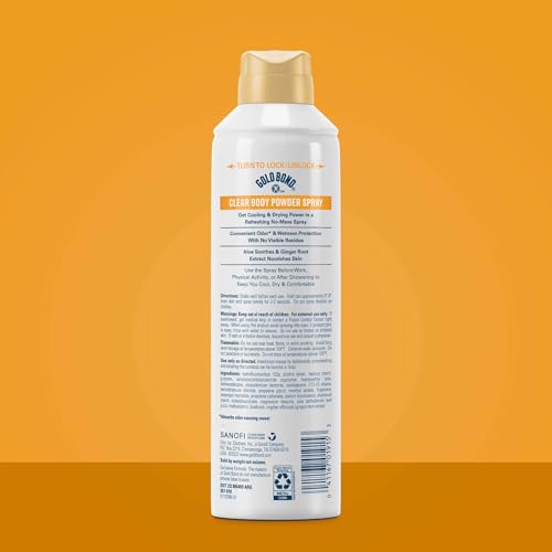 Gold Bond No Mess Clear Invisible Body Powder Spray, Deodorant Spray, 7 oz. - image 3