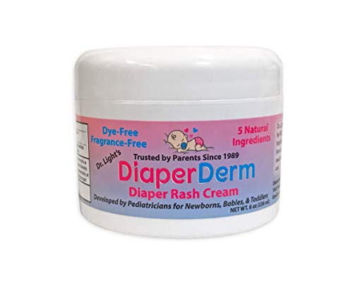 DiaperDerm 8oz All Natural Pediatrician Formulated Diaper Rash Cream