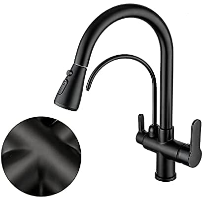 Purification eau robinet cuisine extractible en laiton - 3