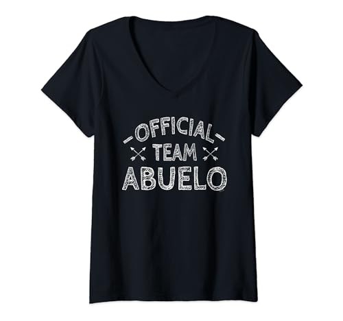 Mujer Fiesta oficial del equipo Abuelo a juego con grupo familiar divertido cumpleaños Camiseta Cuello V