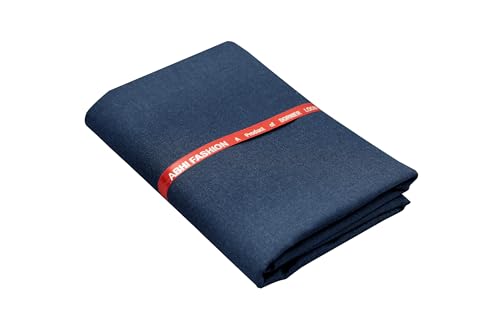 Image of Abhi Fashion Men's Cotton Feel Blend Formal Unstitched Combo Trouser Fabric For Men (Pack Of 2)