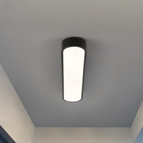 Plafonnier LED linéaire étanche blanc de 35 cm pour couloir et cuisine