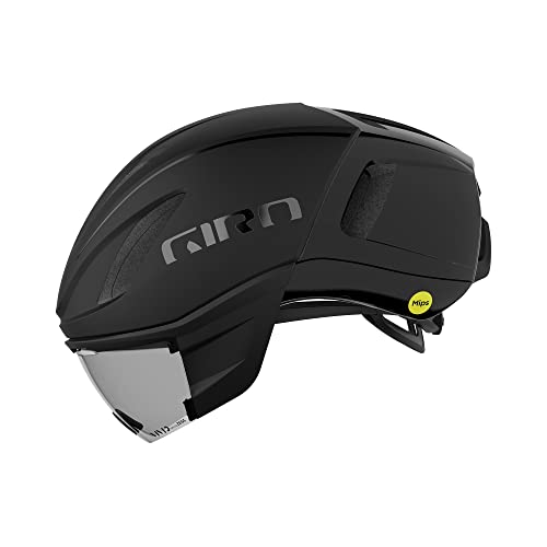 Giro Vanquish MIPS Adult Road Cycling Helmet - Matte Black/Gloss Black, Medium (55-59 cm)