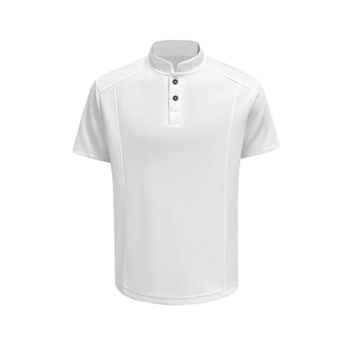 T-shirt col en V pour homme ajusté et basique en coton stretch noir