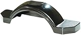 Fulton Trailer Plastic Fender, 12-Inch Tire Size, Black