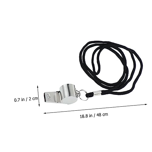 Silbatos para árbitros de acero inoxidable 4 piezas miniatura 6