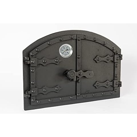 SEZAM Cast Iron Double Oven Door with Thermometer Cover