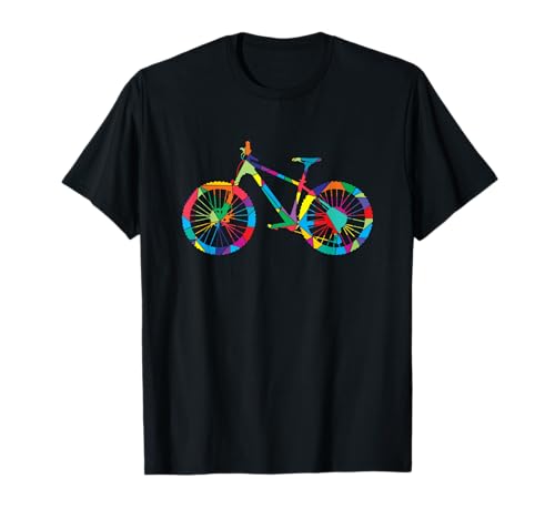 Low Poly Art MTB Geometric Polygon Art Mountainbike T-Shirt