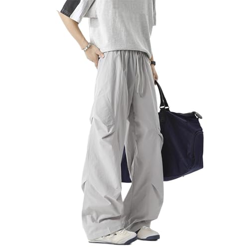 Men's Pants Workwear Ice Silk Lightweight Sporty Couple Style Summer Casual Long Pants for Men2