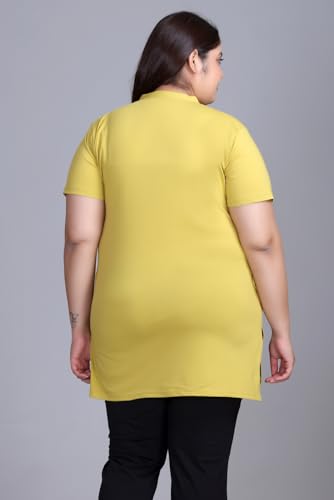 Image of In Love Women's Cotton Blend Plus Size Printed Kurti