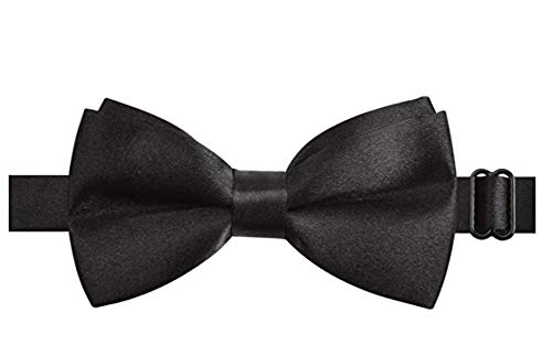 CLOTHERA Kids Fedora Round Hat with Black and Red Bow tie (Black, Medium) 1