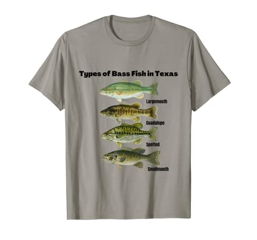 Tipos de lubina en Texas. Camiseta