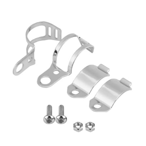 Abrazadera horquilla delantera moto para customizar rutas nocturnas en chopper y cafe racer
