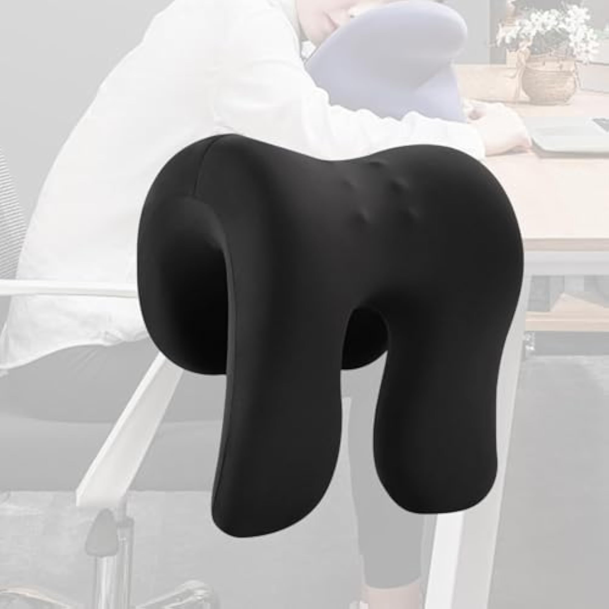 Lightweight Soft Napping Neck Cushion Pillow, Black