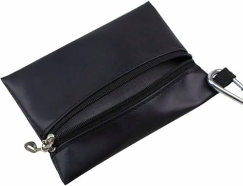 Pxiryanlow Black Mini Golf Tee Pouch with Zipper