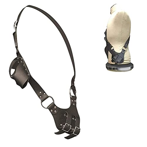 Medieval Renaissance Sword Frog, Adjustable PU Leather Sword Belt, Easy to Match Universal Free Size for Rapier, Broadsword, Cutlass, Knight Sword, Pirate Sword