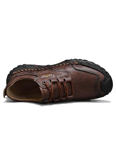 Tanner Shoes Mens Leather Chukka Boots Casual Ankle Slip On Lightweight Walking Driving Work Office Shoes3