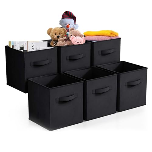 Lista de Cajones - los preferidos. 47 6 pcs Cajones Organizadores,Caja De Almacenamiento,cubos de almacenamiento,cubos almacenamiento plegables,Ropa de Tela Plegables,para Dormitorio Despensa,Guardería,Sala de Juegos...