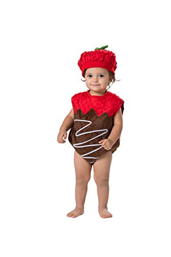 Disfraz Fresa Cubierta de Chocolate para Bebés 4-6 Años miniatura 5