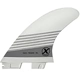 Quilha para Prancha de Surf True-X Large Expans Branca Encaixe FCS2 -Quilhas Large G7 p/Ondas Grandes