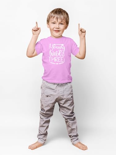 Young Wild and Three - Toddler Clothes - 3 Years Old Birthday Tshirt Funny Outfit Cute Kid Shirt2