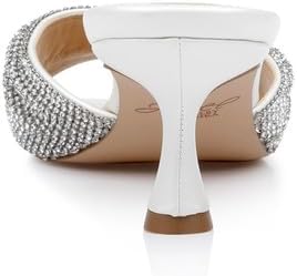 Jewel Badgley Mischka Humor Crystal Mules with Kitten Heel - Image 8