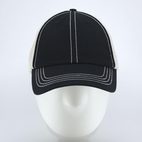 Image of The Vintage Year Washed Cotton Unstructured Soft Mesh Adjustable Trucker Baseball Cap