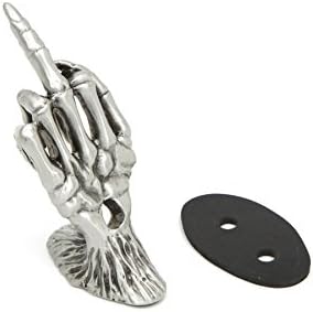 Skeleton Hand Fender Ornament for Harley Davidson Silver Patina 48-0246