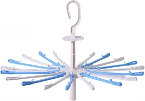 SLLS パラソルハンガー 洗濯物ハンガー 360°回転 折りたたみ式 軽量 省スペース 多機能 皺防止 収納便利 丈夫 家庭用