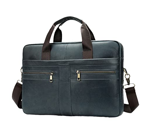 Mallette homme cuir véritable gris valise ordinateur portable sacoche de bureau rigide