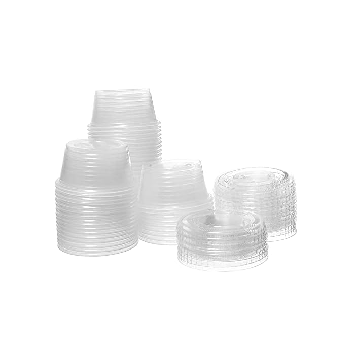 Buy DuraHome Plastic Portion Cups with Lids 2 oz. Pack of 150 Leakproof